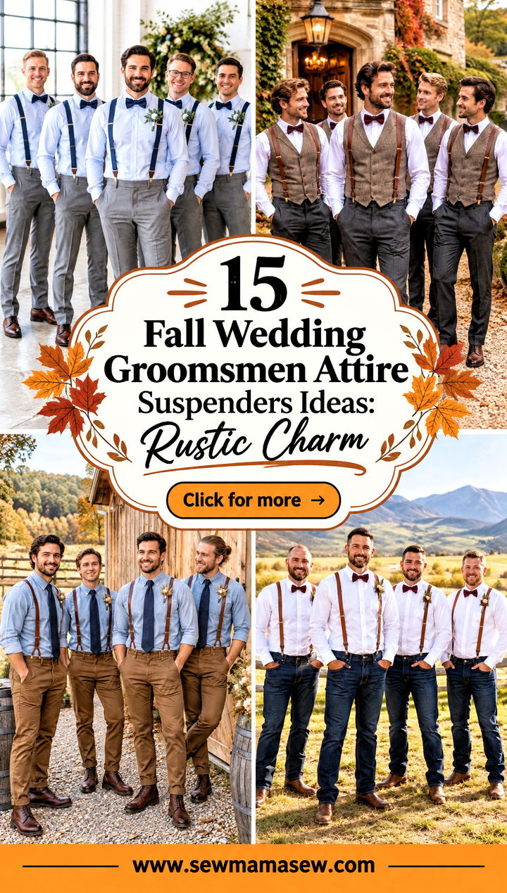 15 Fall Wedding Groomsmen Attire Suspenders Ideas Rustic Charm - 15 Fall Wedding Groomsmen Attire Suspenders Ideas: Rustic Charm