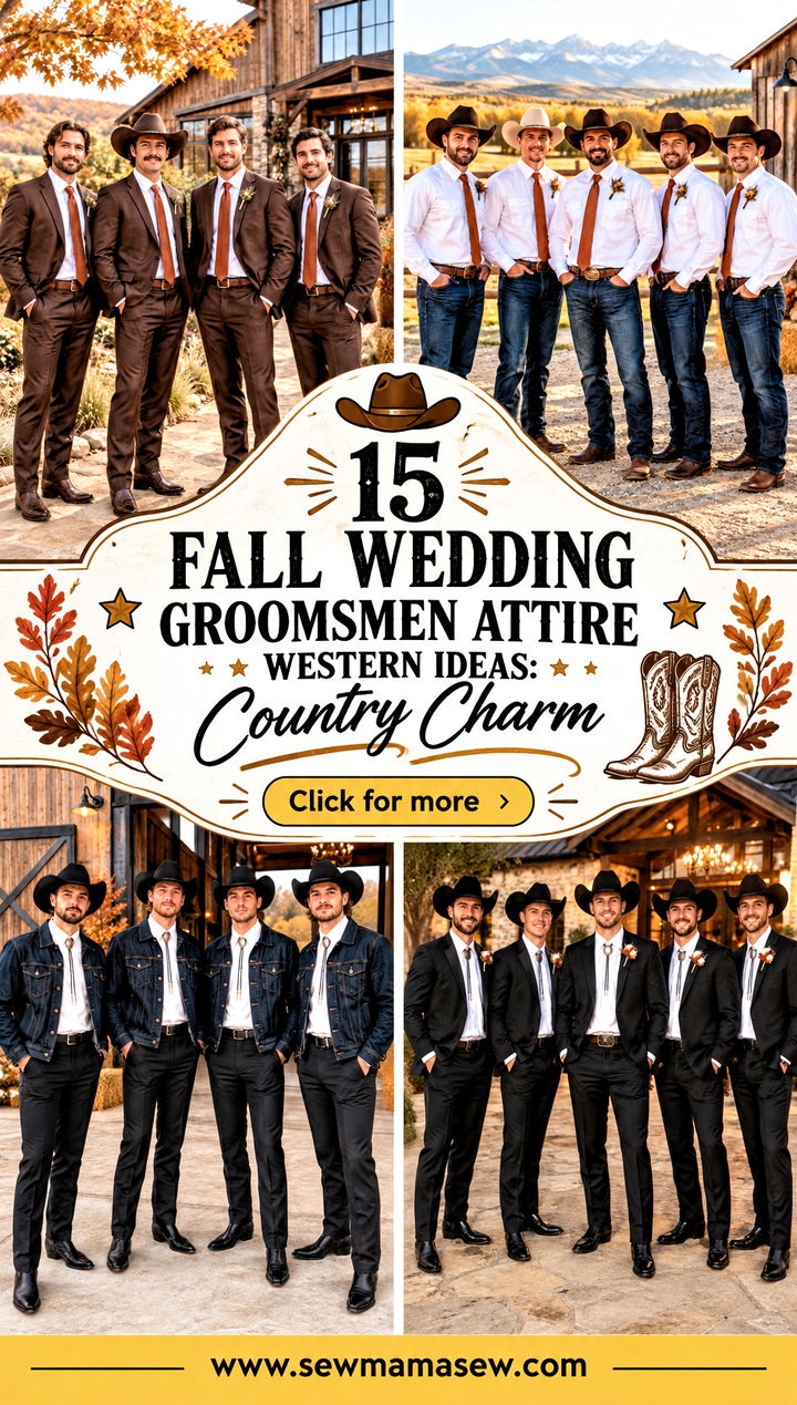 15 Fall Wedding Groomsmen Attire Western Ideas Country Charm - 15 Fall Wedding Groomsmen Attire Western Ideas: Country Charm