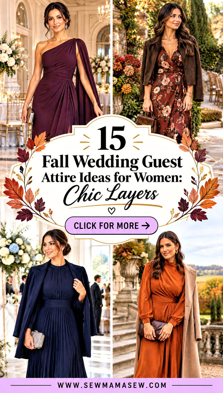 15 Fall Wedding Guest Attire Ideas for Women Chic Layers - 15 Fall Wedding Guest Attire Ideas for Women: Chic Layers