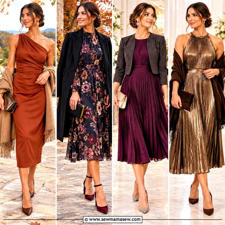 15 Fall Wedding Guest Cocktail Attire Ideas for Chic Evenings