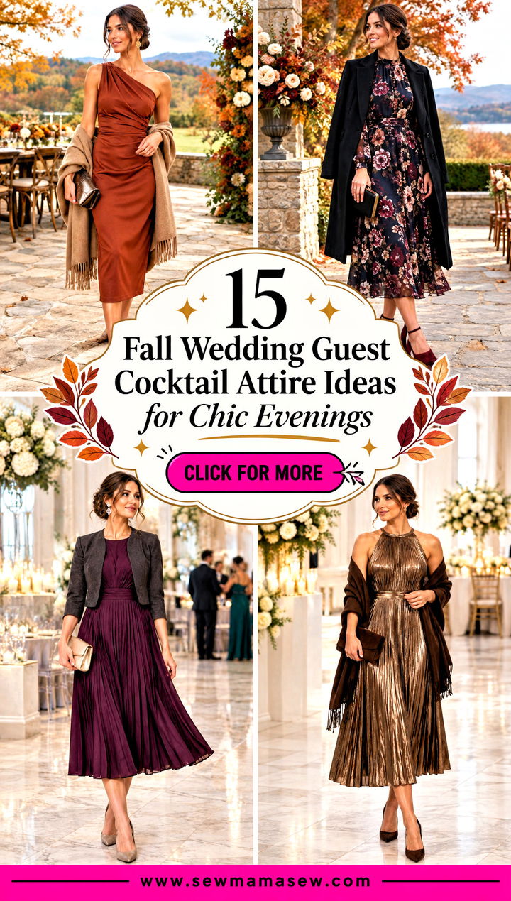 15 Fall Wedding Guest Cocktail Attire Ideas for Chic Evenings - 15 Fall Wedding Guest Cocktail Attire Ideas for Chic Evenings