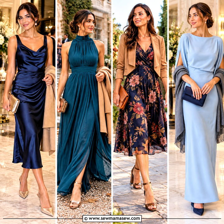 15 Fall Wedding Guest Dress Blue Ideas for Elegant Evenings
