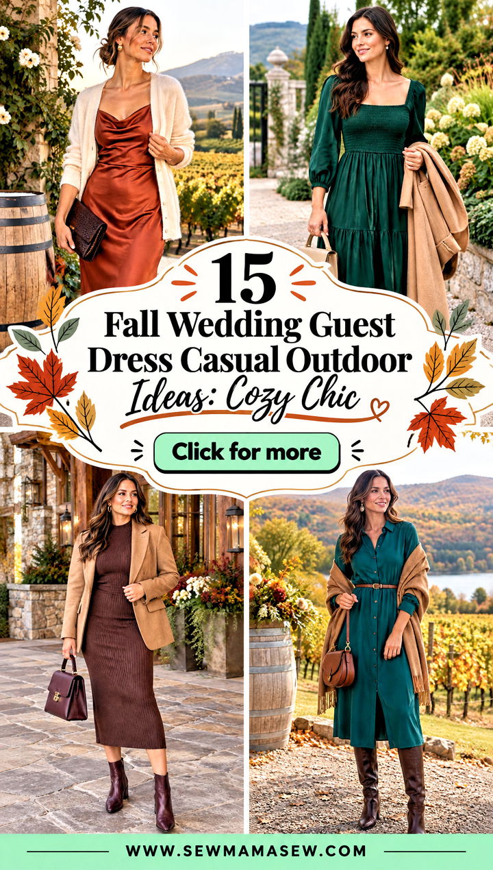 15 Fall Wedding Guest Dress Casual Outdoor Ideas Cozy Chic - 15 Fall Wedding Guest Dress Casual Outdoor Ideas: Cozy Chic