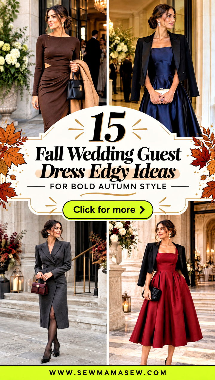 15 Fall Wedding Guest Dress Edgy Ideas for Bold Autumn Style - 15 Fall Wedding Guest Dress Edgy Ideas for Bold Autumn Style