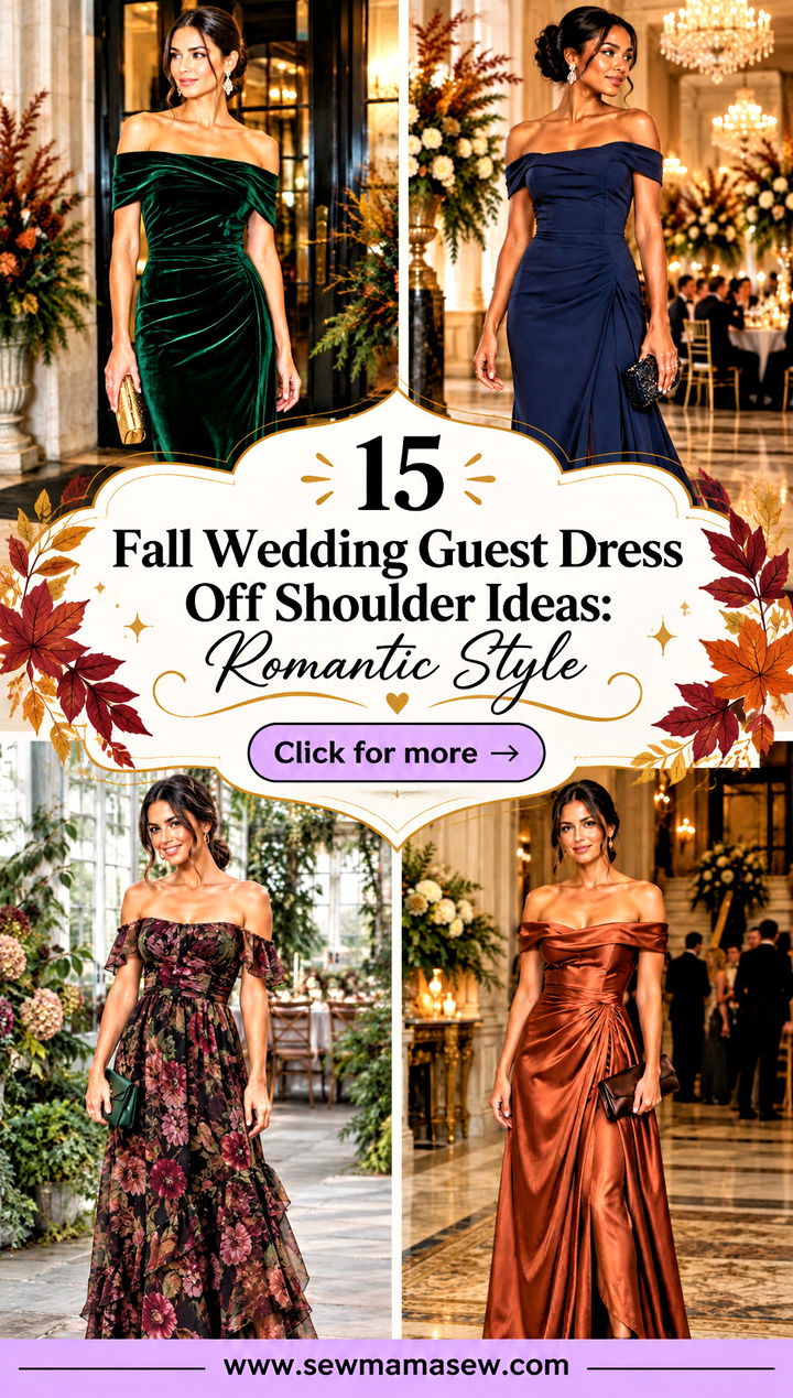 15 Fall Wedding Guest Dress Off Shoulder Ideas Romantic Style - 15 Fall Wedding Guest Dress Off Shoulder Ideas: Romantic Style