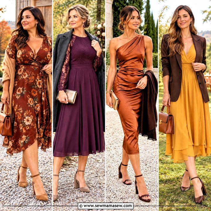 15 Fall Wedding Guest Dress Outdoor Ideas: Chic Autumn Looks