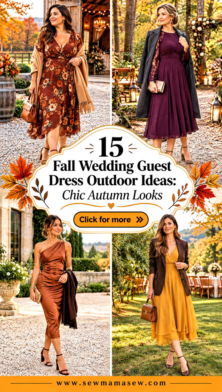 15 Fall Wedding Guest Dress Outdoor Ideas Chic Autumn Looks - 15 Fall Wedding Guest Dress Outdoor Ideas: Chic Autumn Looks