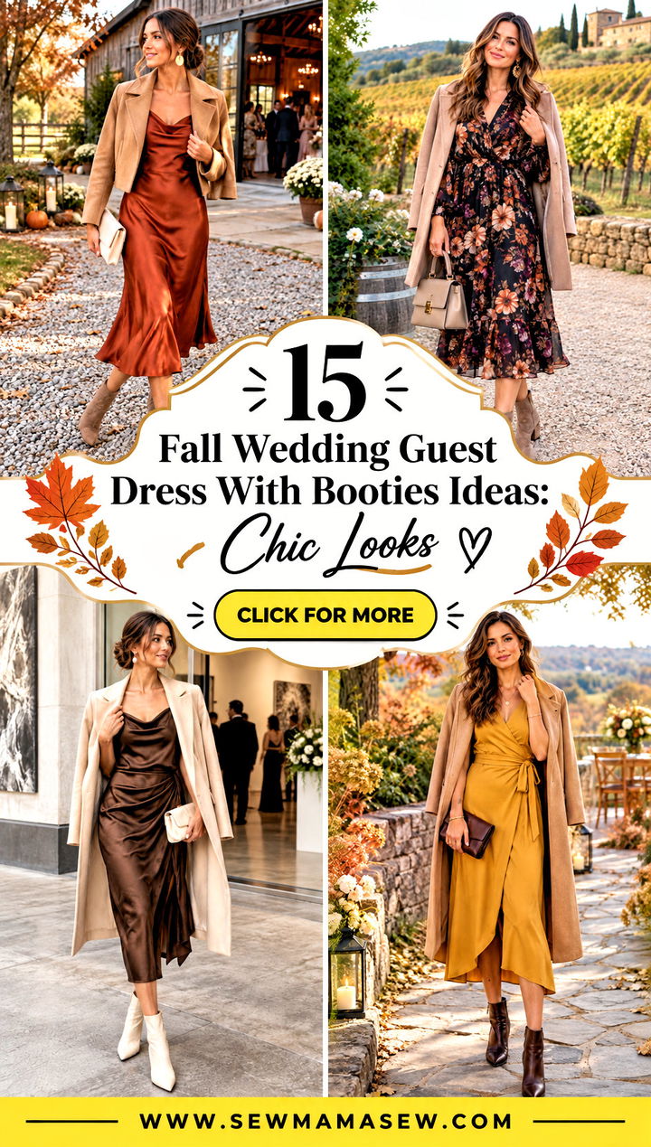 15 Fall Wedding Guest Dress With Booties Ideas Chic Looks - 15 Fall Wedding Guest Dress With Booties Ideas: Chic Looks
