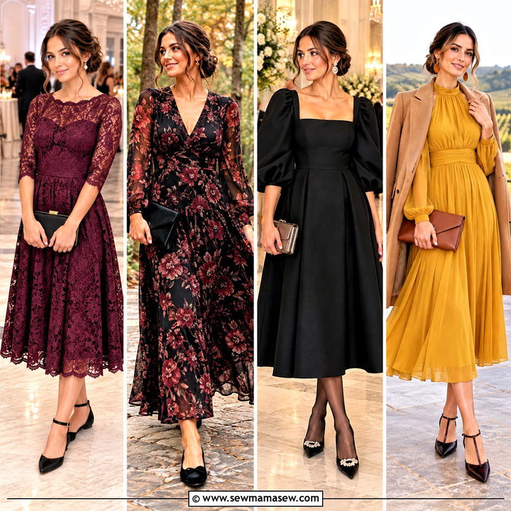 15 Fall Wedding Guest Dress With Flats Ideas: Comfy Chic