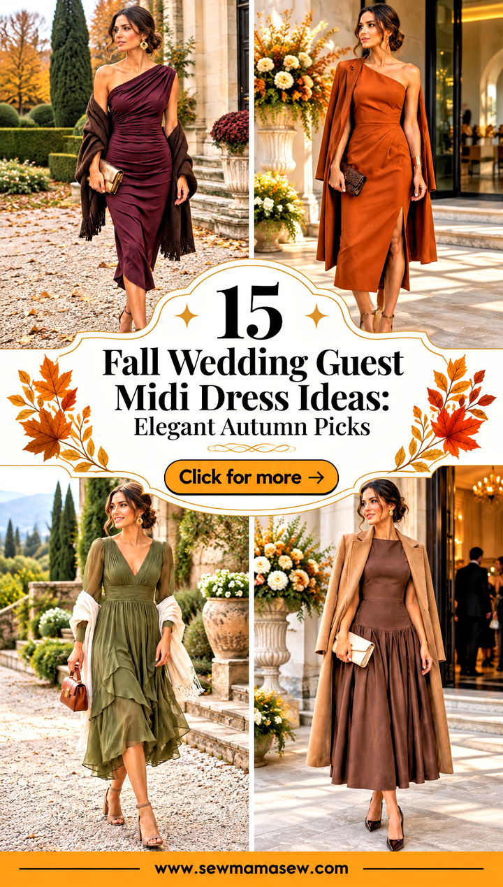 15 Fall Wedding Guest Midi Dress Ideas Elegant Autumn Picks - 15 Fall Wedding Guest Midi Dress Ideas: Elegant Autumn Picks