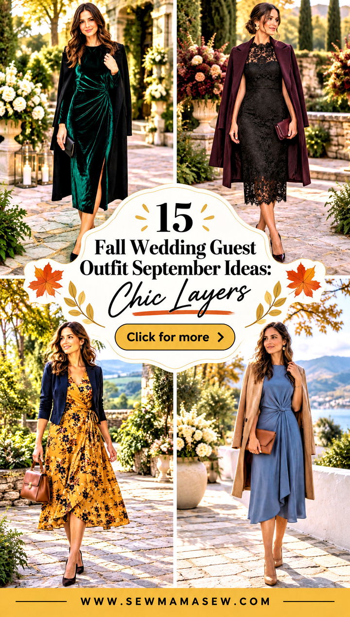 15 Fall Wedding Guest Outfit September Ideas Chic Layers - 15 Fall Wedding Guest Outfit September Ideas: Chic Layers