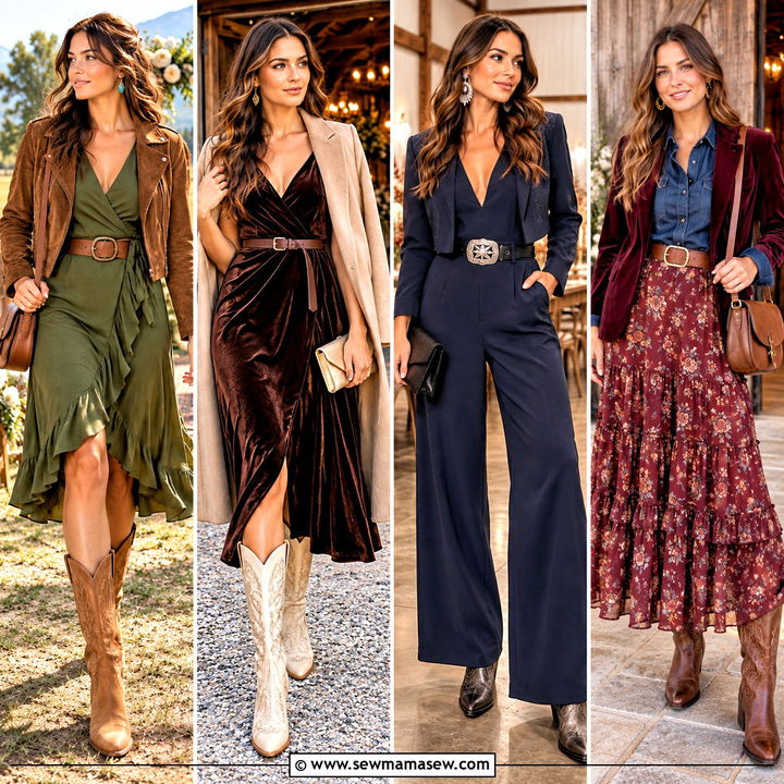 15 Fall Wedding Guest Outfit Western Ideas: Rustic Charm