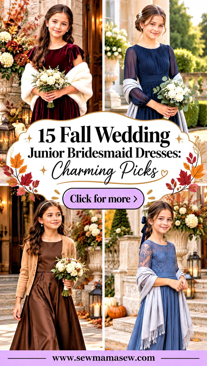 15 Fall Wedding Junior Bridesmaid Dresses Charming Picks - 15 Fall Wedding Junior Bridesmaid Dresses: Charming Picks