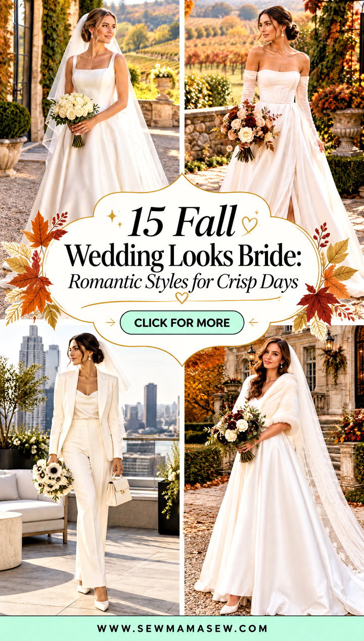 15 Fall Wedding Looks Bride Romantic Styles for Crisp Days - 15 Fall Wedding Looks Bride: Romantic Styles for Crisp Days
