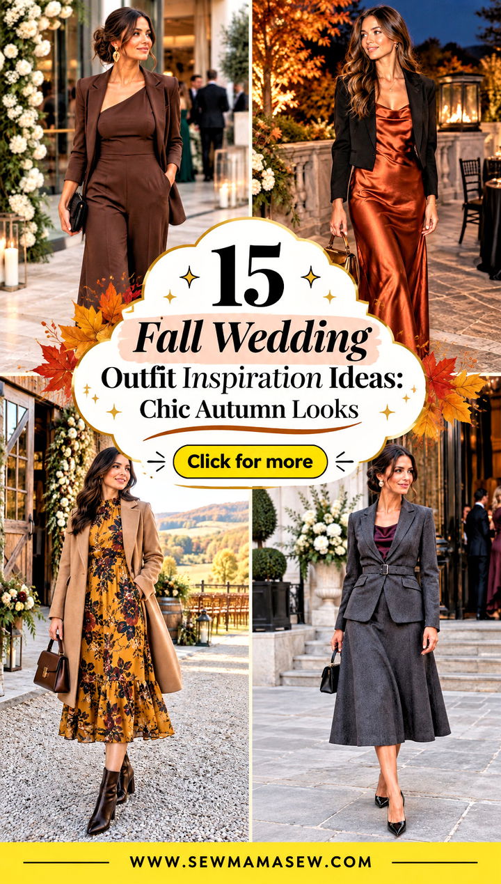 15 Fall Wedding Outfit Inspiration Ideas Chic Autumn Looks - 15 Fall Wedding Outfit Inspiration Ideas: Chic Autumn Looks
