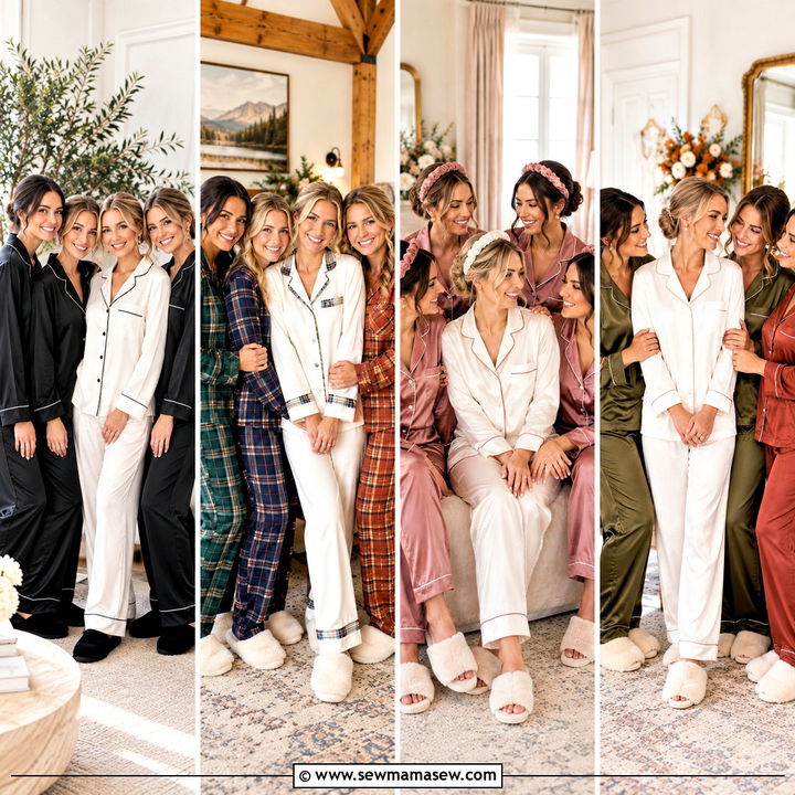 15 Fall Wedding Pajamas: Cozy Bridal Party Morning Looks