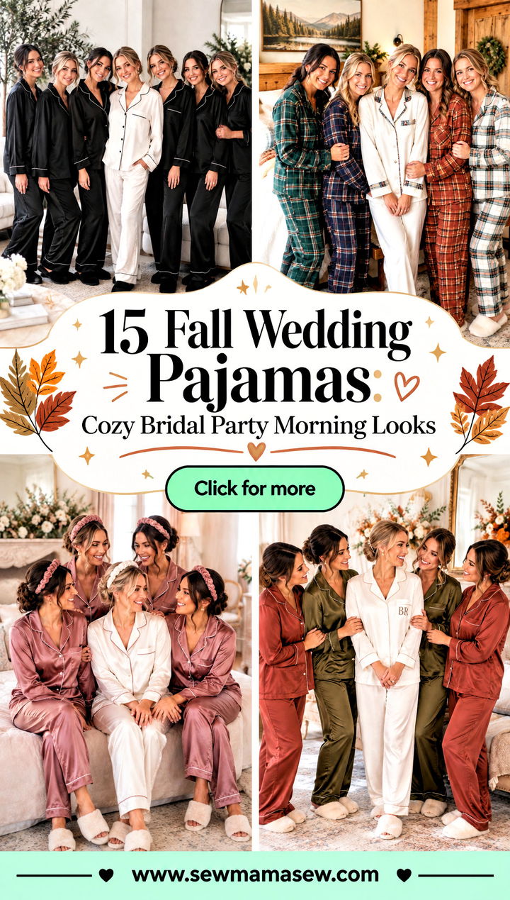 15 Fall Wedding Pajamas Cozy Bridal Party Morning Looks - 15 Fall Wedding Pajamas: Cozy Bridal Party Morning Looks