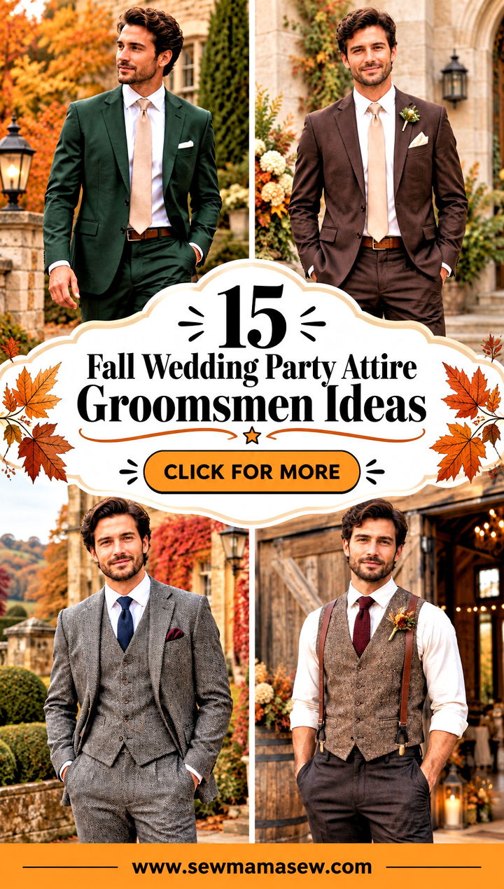 15 Fall Wedding Party Attire Groomsmen Ideas Rustic Charm - 15 Fall Wedding Party Attire Groomsmen Ideas: Rustic Charm