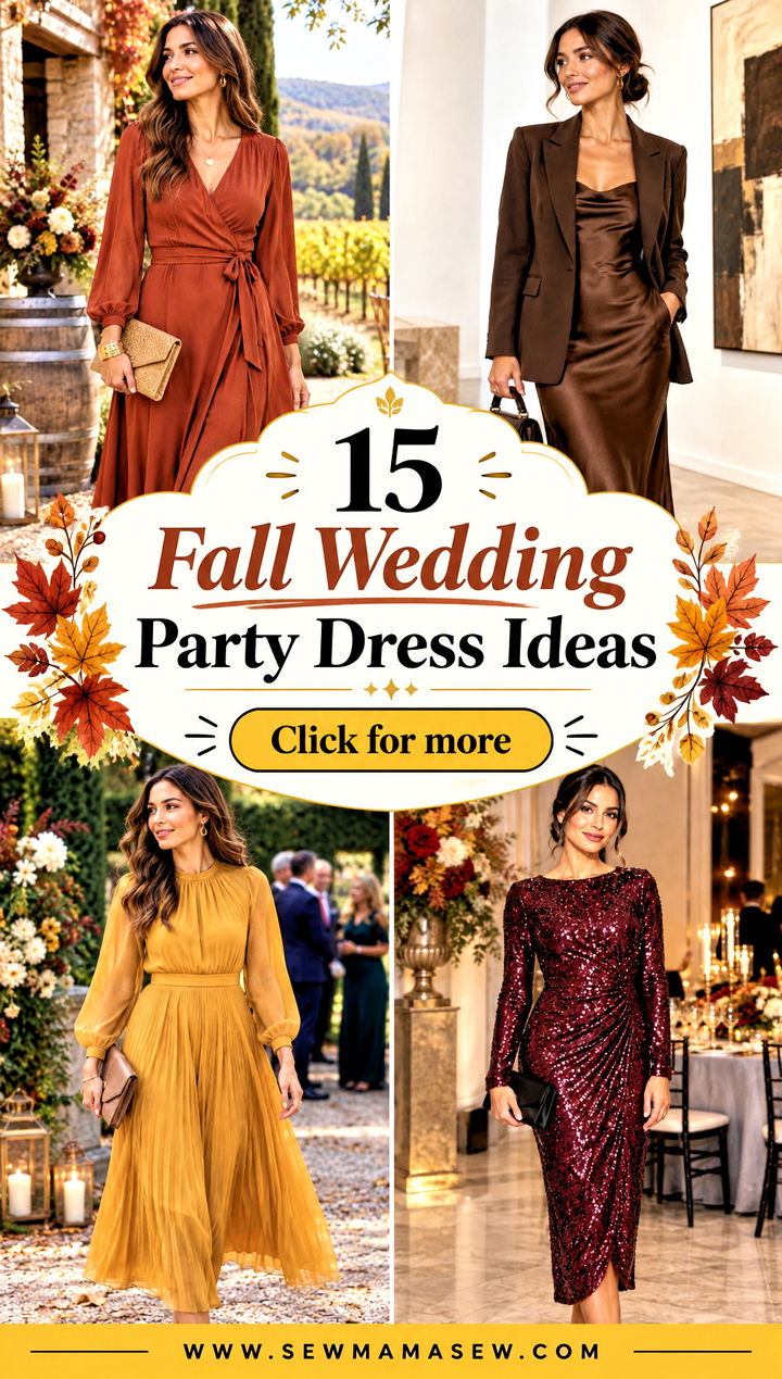 15 Fall Wedding Party Dress Ideas for Cozy Chic Celebrations - 15 Fall Wedding Party Dress Ideas for Cozy, Chic Celebrations