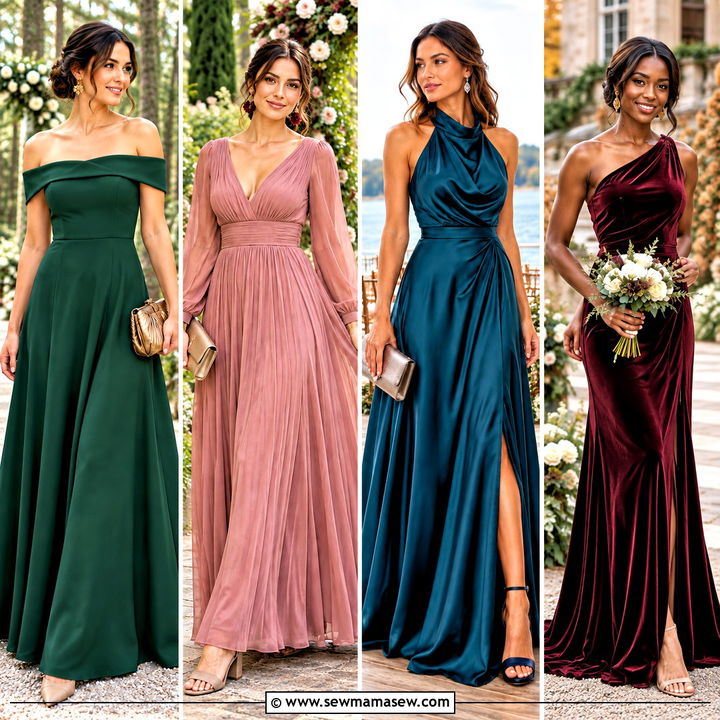 15 Fall Wedding Party Dresses for Elegant Autumn Celebrations