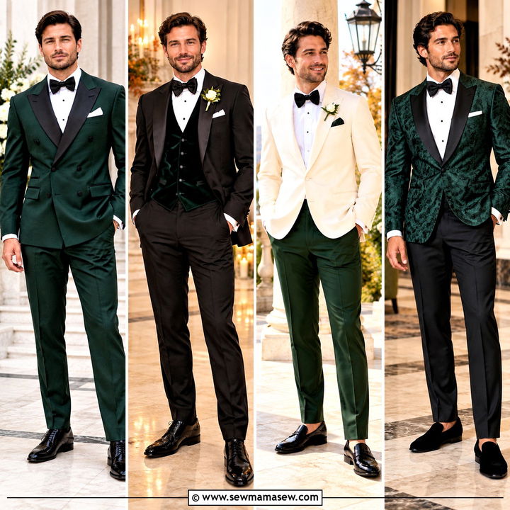 15 Fall Wedding Tux Groom Attire Green Ideas: Woodland Charm