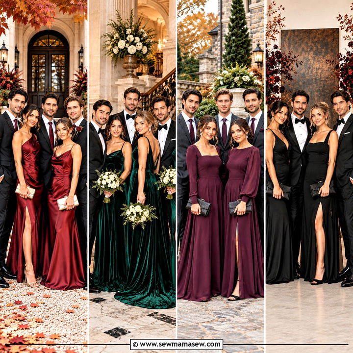 15 Fall Wedding Wedding Party Attire Ideas for Rustic Charm