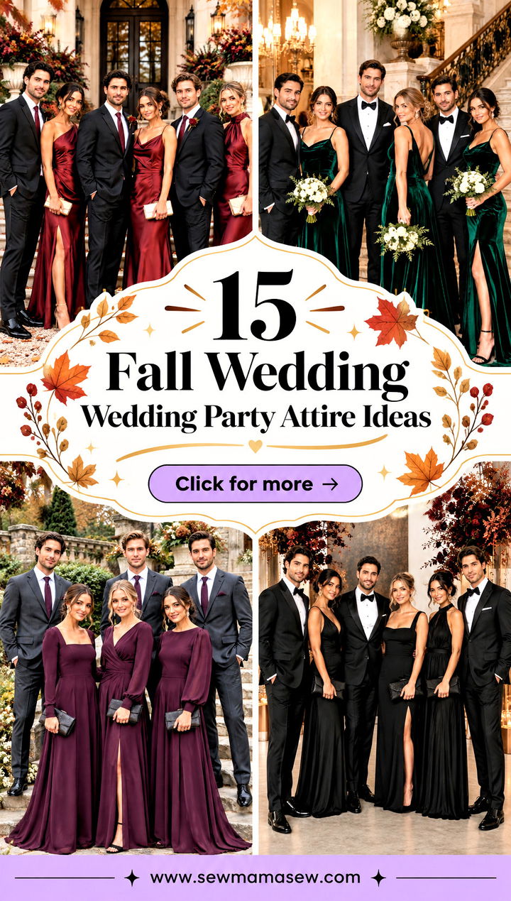 15 Fall Wedding Wedding Party Attire Ideas for Rustic Charm - 15 Fall Wedding Wedding Party Attire Ideas for Rustic Charm