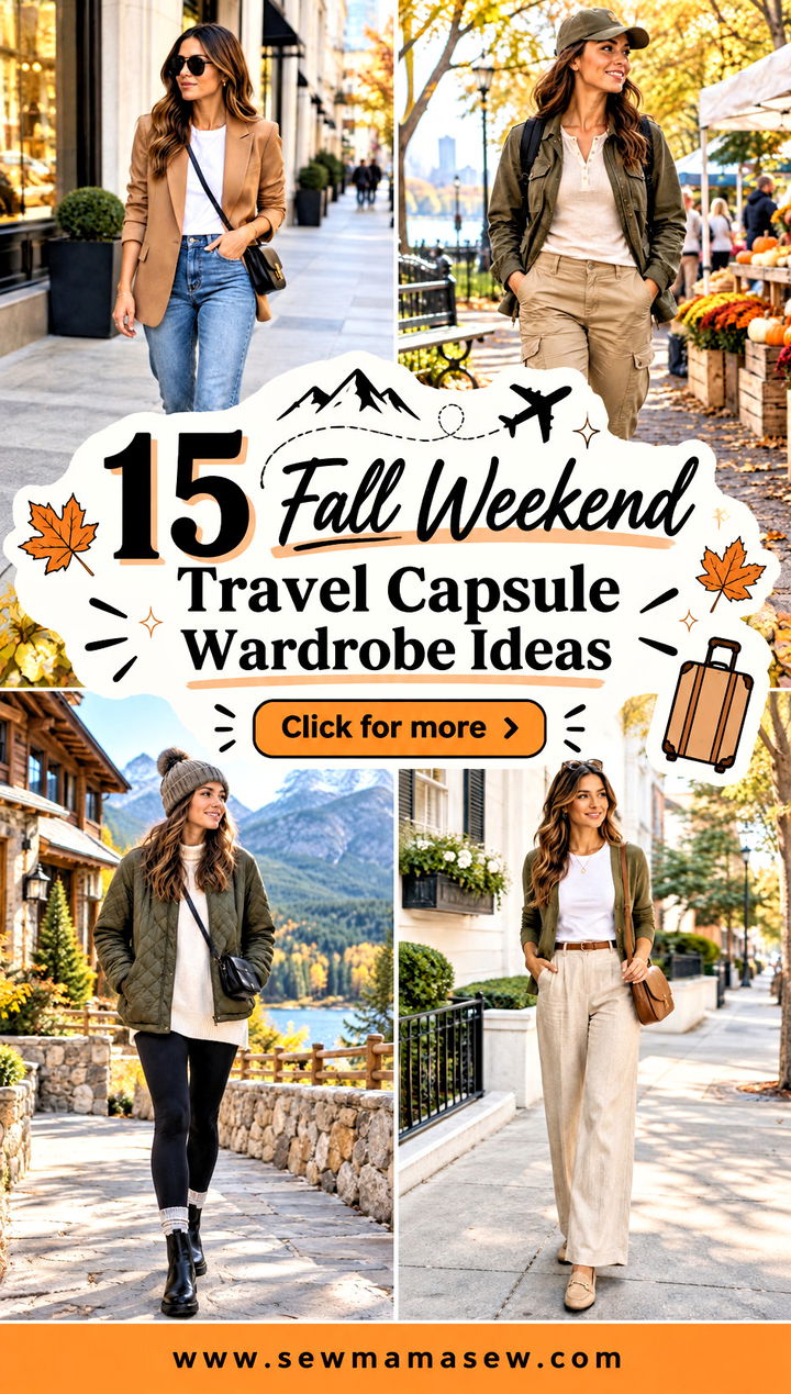 15 Fall Weekend Travel Capsule Wardrobe Ideas Cozy Escapes - 15 Fall Weekend Travel Capsule Wardrobe Ideas: Cozy Escapes
