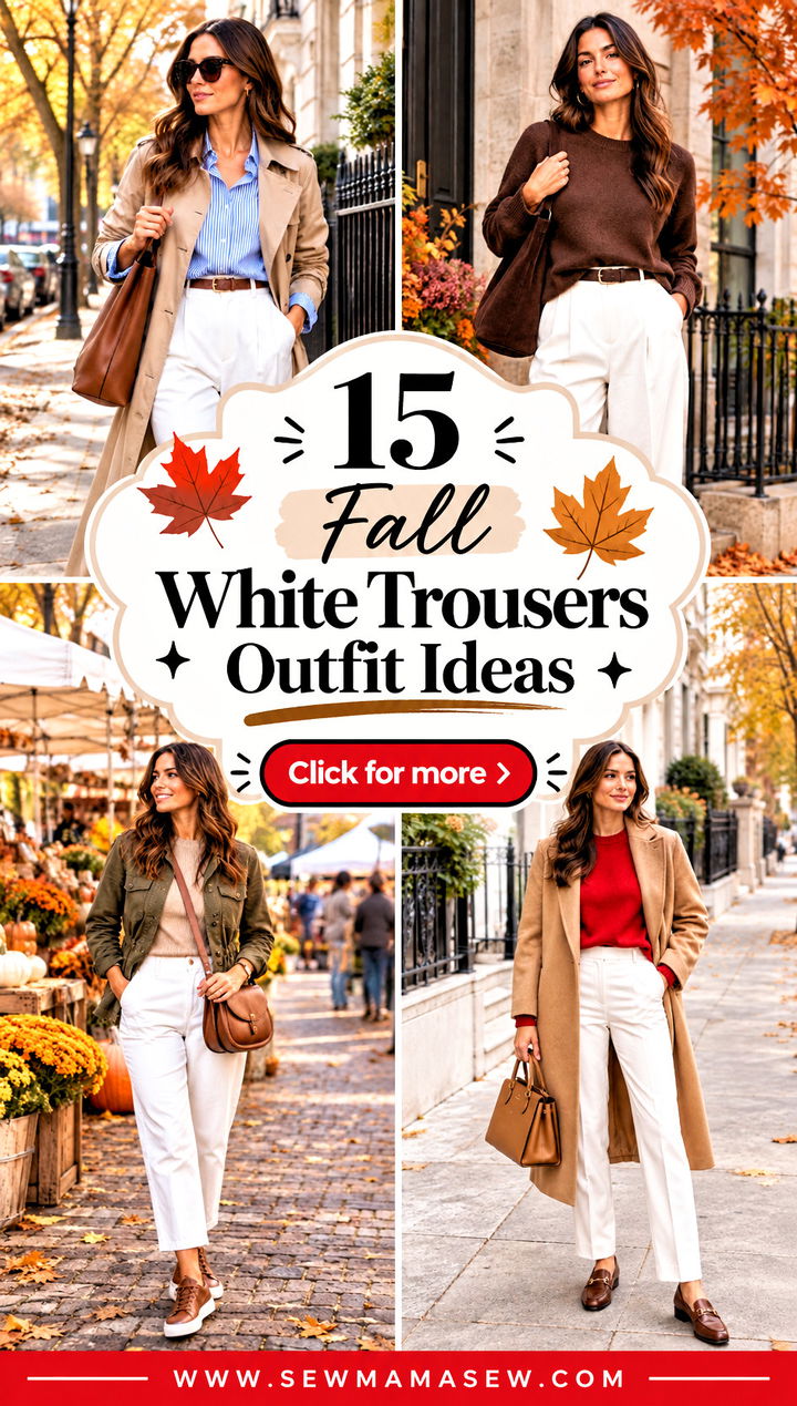 15 Fall White Trousers Outfit Ideas for Effortless Elegance - 15 Fall White Trousers Outfit Ideas for Effortless Elegance