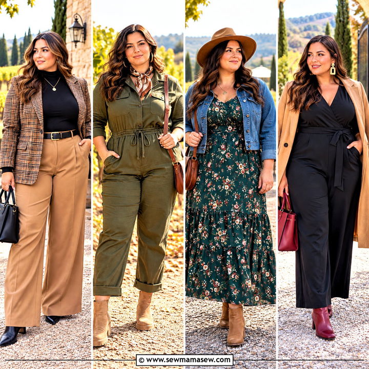 15 Fall Winery Outfits for Plus Size: Cozy Vineyard Style