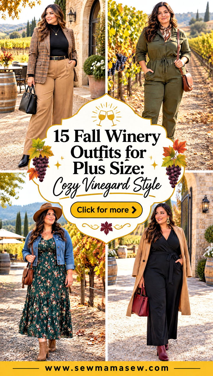 15 Fall Winery Outfits for Plus Size Cozy Vineyard Style - 15 Fall Winery Outfits for Plus Size: Cozy Vineyard Style
