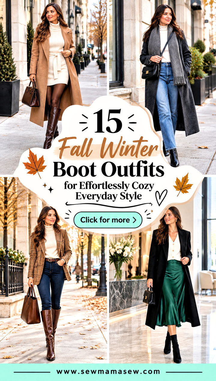 15 Fall Winter Boot Outfits for Effortlessly Cozy Everyday Style - 15 Fall Winter Boot Outfits for Effortlessly Cozy Everyday Style