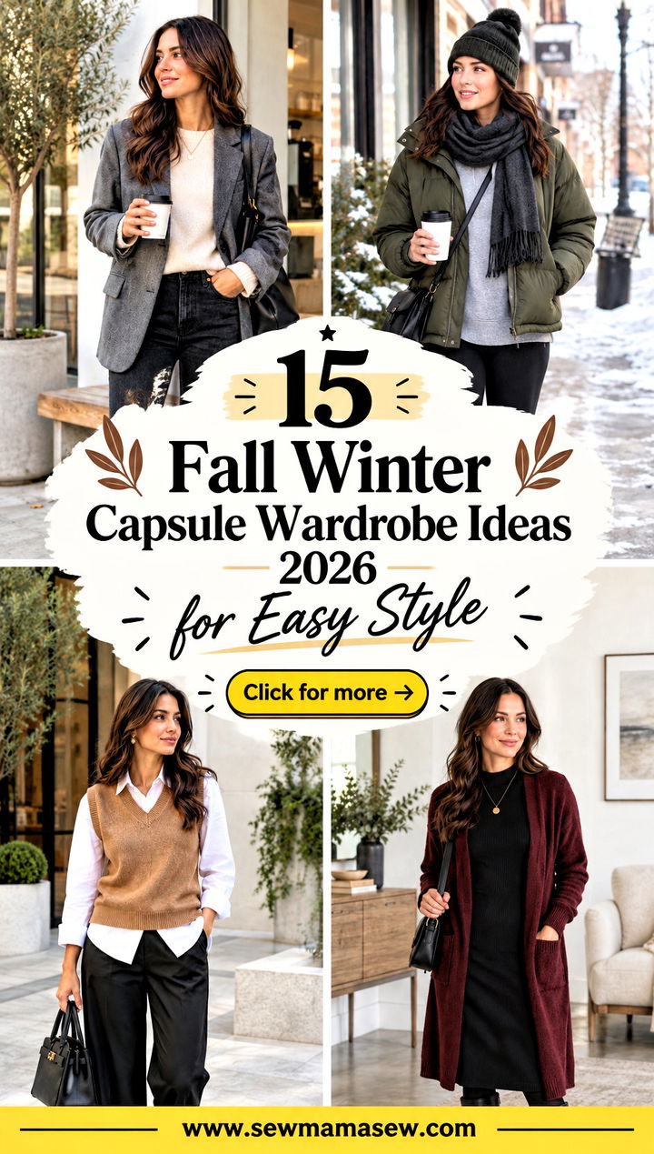 15 Fall Winter Capsule Wardrobe Ideas 2026 for Easy Style - 15 Fall Winter Capsule Wardrobe Ideas 2026 for Easy Style
