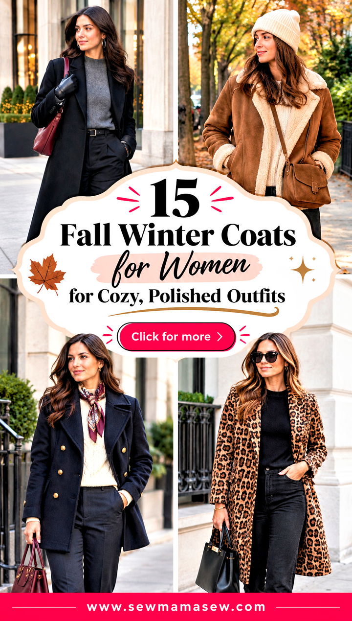 15 Fall Winter Coats for Women for Cozy Polished Outfits - 15 Fall Winter Coats for Women for Cozy, Polished Outfits