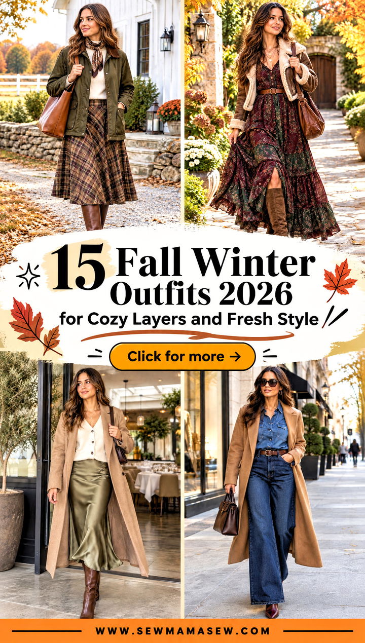 15 Fall Winter Outfits 2026 for Cozy Layers and Fresh Style - 15 Fall Winter Outfits 2026 for Cozy Layers and Fresh Style