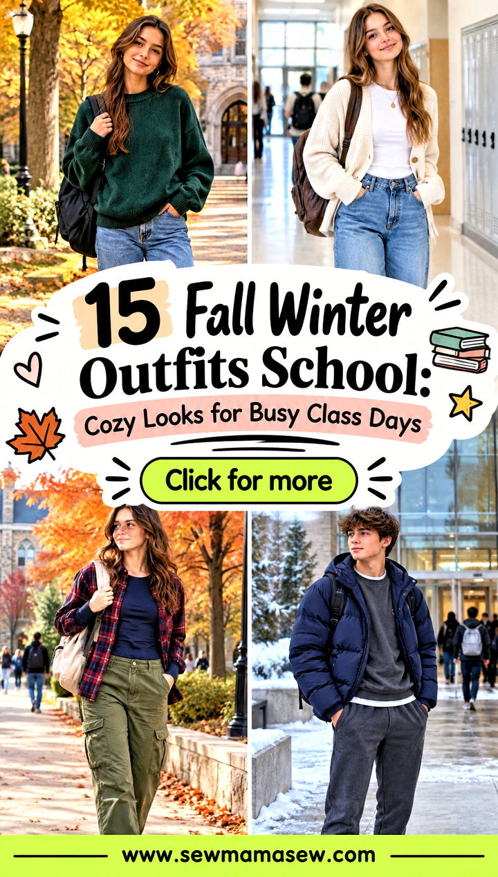15 Fall Winter Outfits School Cozy Looks for Busy Class Days - 15 Fall Winter Outfits School: Cozy Looks for Busy Class Days