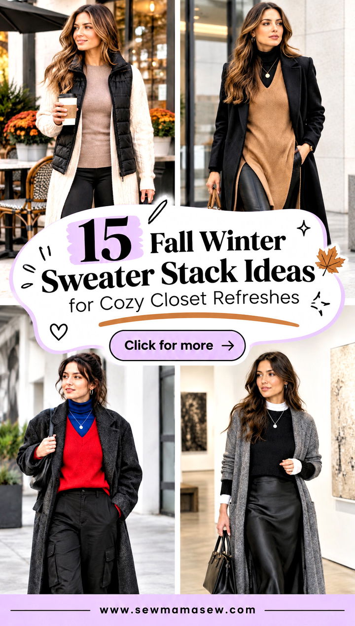 15 Fall Winter Sweater Stack Ideas for Cozy Closet Refreshes - 15 Fall Winter Sweater Stack Ideas for Cozy Closet Refreshes