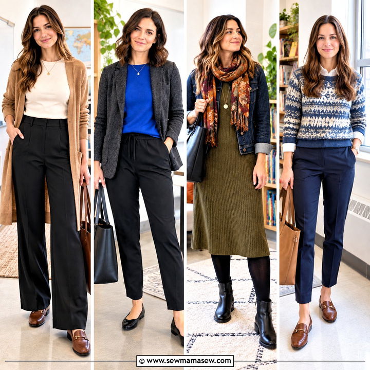15 Fall Winter Teacher Outfits for Cozy, Classroom-Ready Style