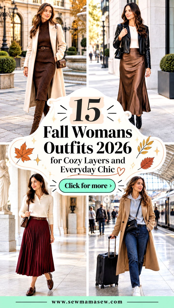 15 Fall Womans Outfits 2026 for Cozy Layers and Everyday Chic - 15 Fall Womans Outfits 2026 for Cozy Layers and Everyday Chic