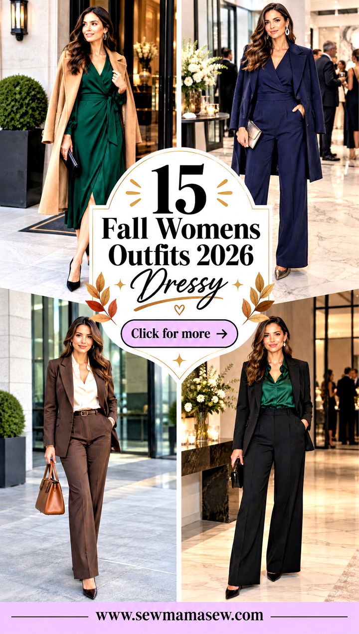 15 Fall Womens Outfits 2026 Dressy for Elegant Evening Plans - 15 Fall Womens Outfits 2026 Dressy for Elegant Evening Plans