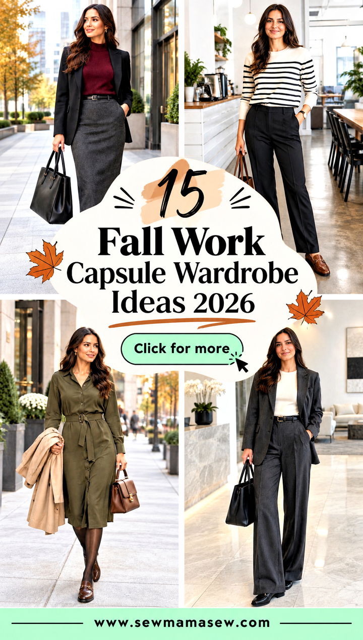 15 Fall Work Capsule Wardrobe Ideas 2026 for Effortless Mornings - 15 Fall Work Capsule Wardrobe Ideas 2026 for Effortless Mornings