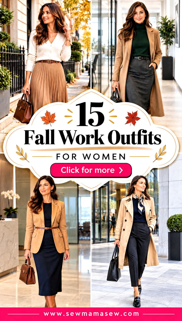 15 Fall Work Outfits for Women for Effortless Desk-to-Dinner Style - 15 Fall Work Outfits for Women for Effortless Desk-to-Dinner Style