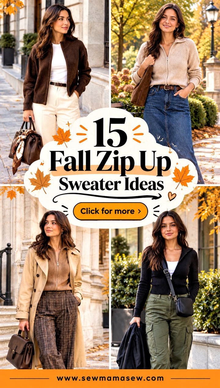 15 Fall Zip Up Sweater Ideas for Cozy Easy Weekend Layering - 15 Fall Zip Up Sweater Ideas for Cozy, Easy Weekend Layering
