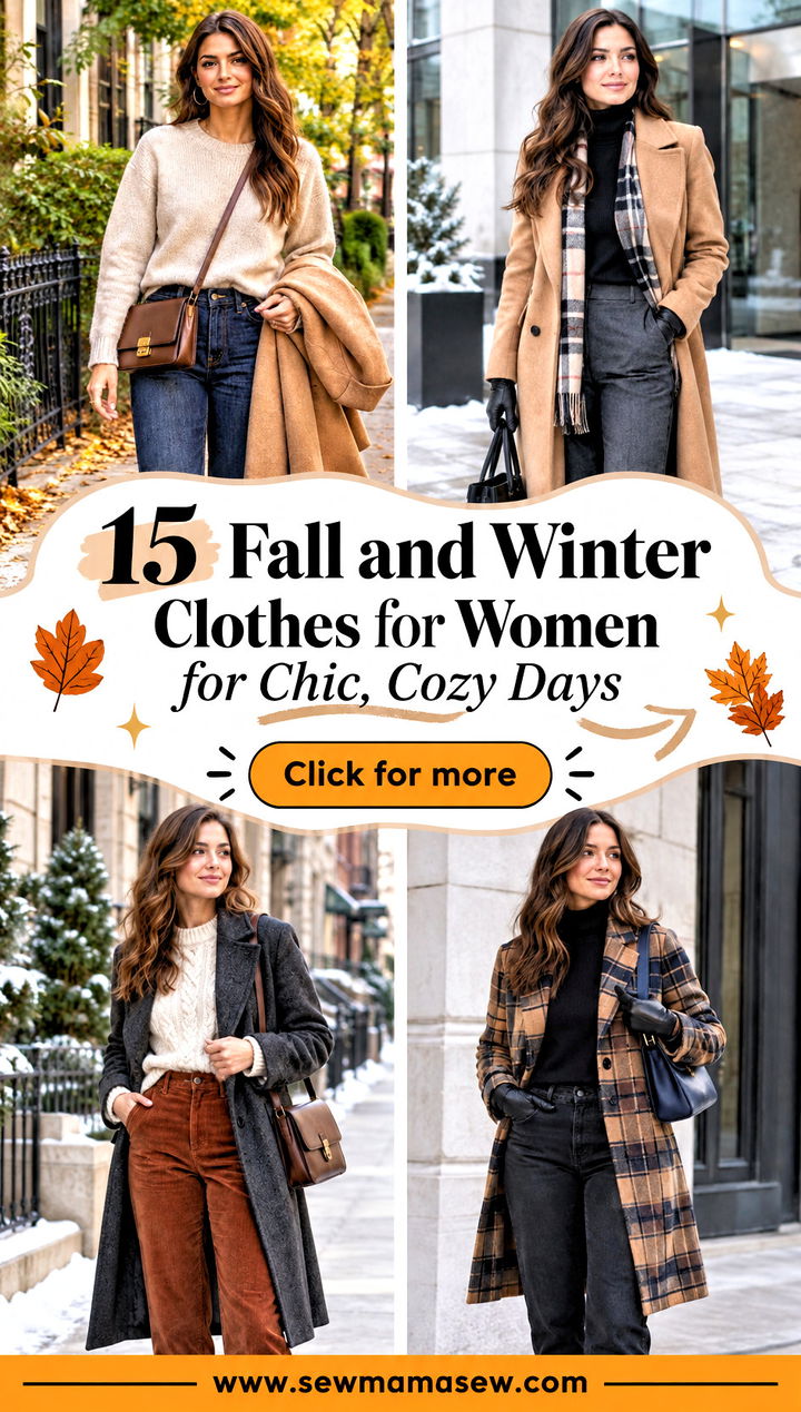 15 Fall and Winter Clothes for Women for Chic Cozy Days - 15 Fall and Winter Clothes for Women for Chic, Cozy Days