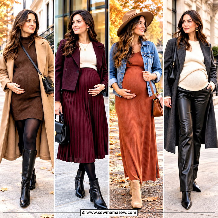 15 Fall and Winter Pregnancy Outfits for Cozy Bump Style