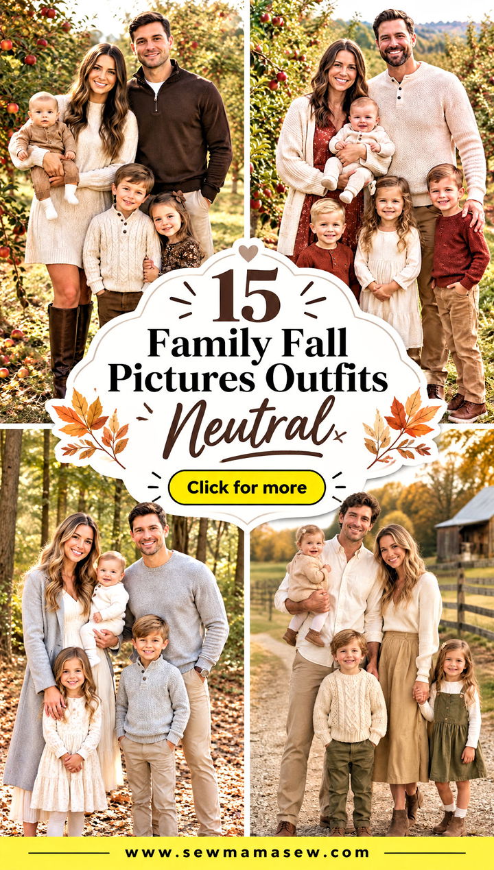 15 Family Fall Pictures Outfits Neutral for Timeless Portraits - 15 Family Fall Pictures Outfits Neutral for Timeless Portraits
