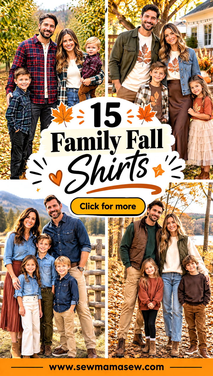 15 Family Fall Shirts for Cozy Coordinated Autumn Photo Looks - 15 Family Fall Shirts for Cozy, Coordinated Autumn Photo Looks