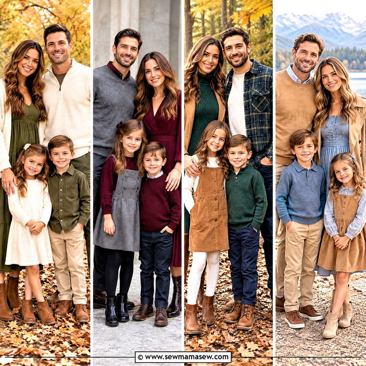 15 Family Photo Fall Outfits for Naturally Coordinated Portraits