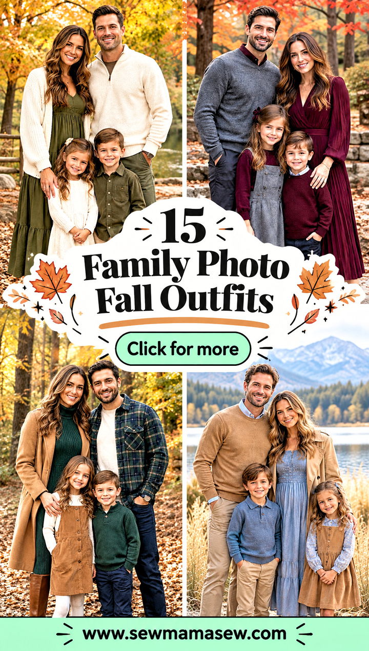 15 Family Photo Fall Outfits for Naturally Coordinated Portraits - 15 Family Photo Fall Outfits for Naturally Coordinated Portraits