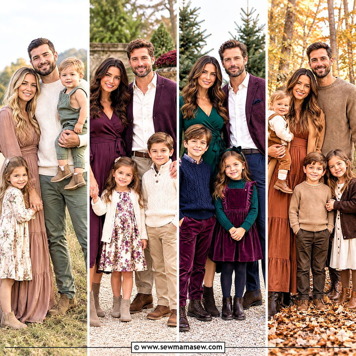 15 Family Photo Outfit Fall Color Schemes Ideas for Cozy Shoots